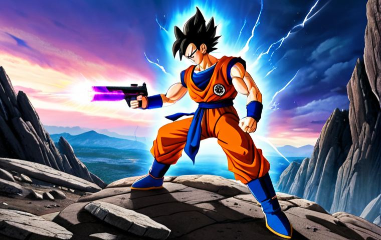 신비아파트 강림과 레온 비교 - **Prompt:** A dynamic and intense depiction of Goku and Vegeta's initial clash on Earth, set against...