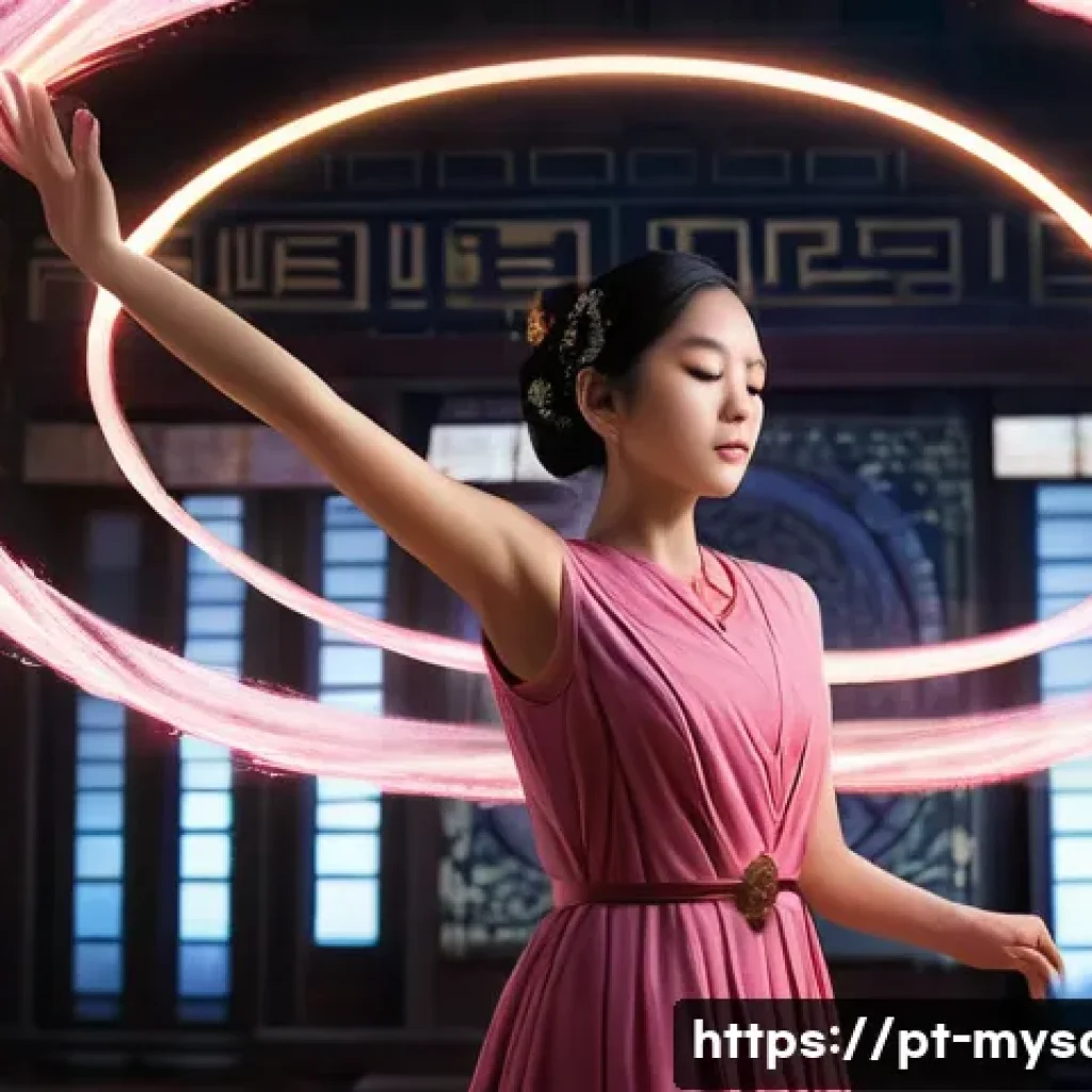 신비아파트 금비 봉인 기술 - **Mystical Art of Sealing:** Geumbi, from Shinbi Apartment, stands in a dynamic pose, gracefully per...
