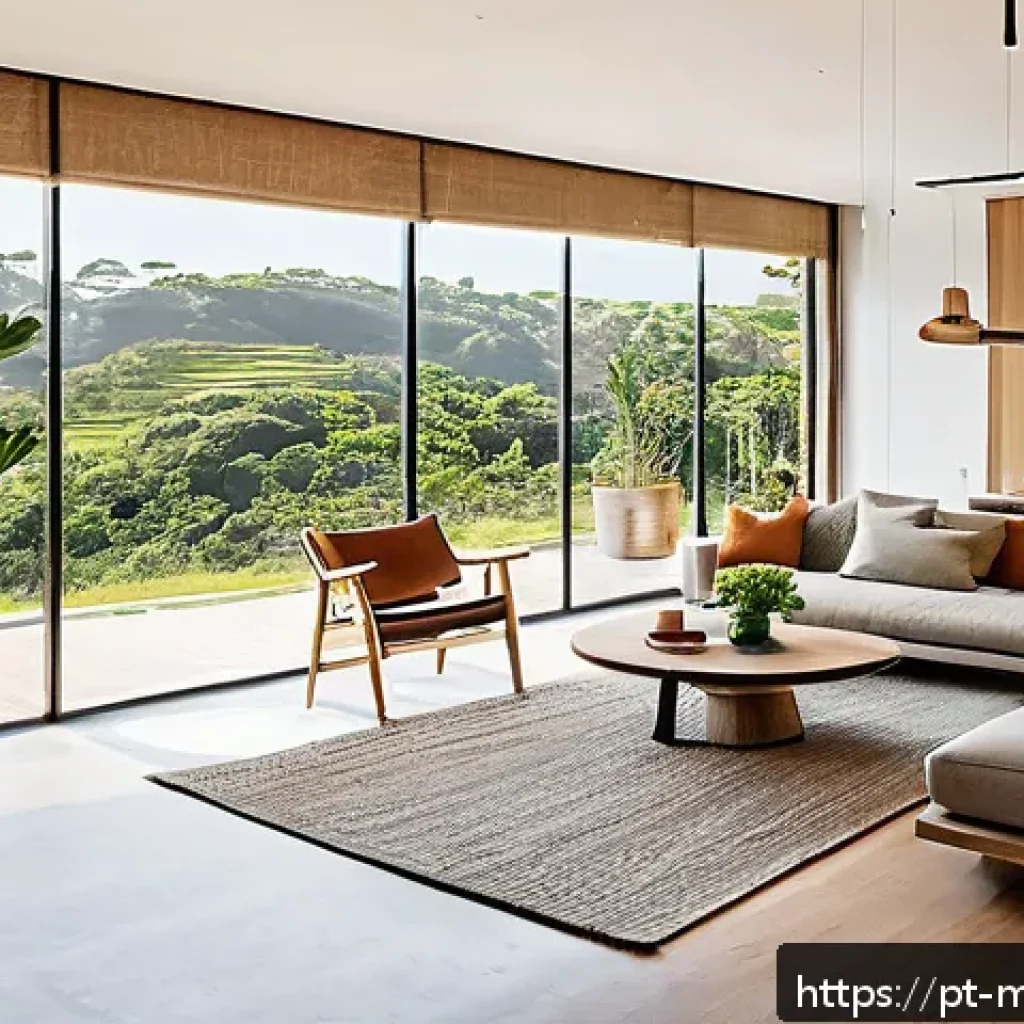 신비아파트 금비의 디자인 비화 - A modern open-concept apartment interior in a Brazilian setting, showcasing seamless integration of ...